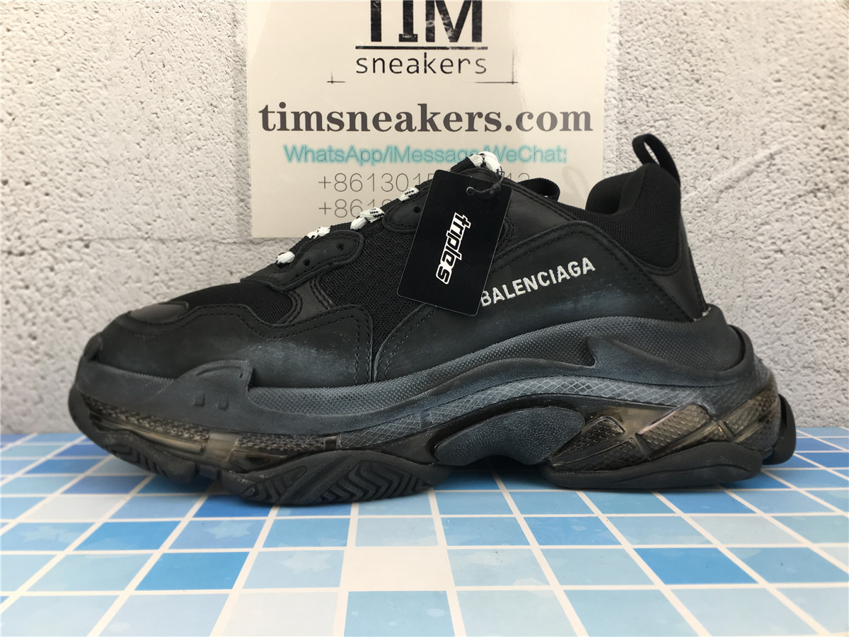 G5 Batch Balenciaga Triple S Black Clear Sole